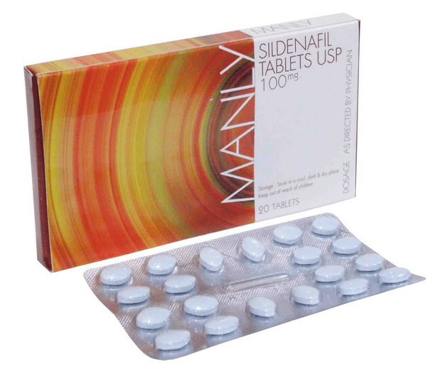 MANLY (Genric Viagra) 100mg@20Tabs
